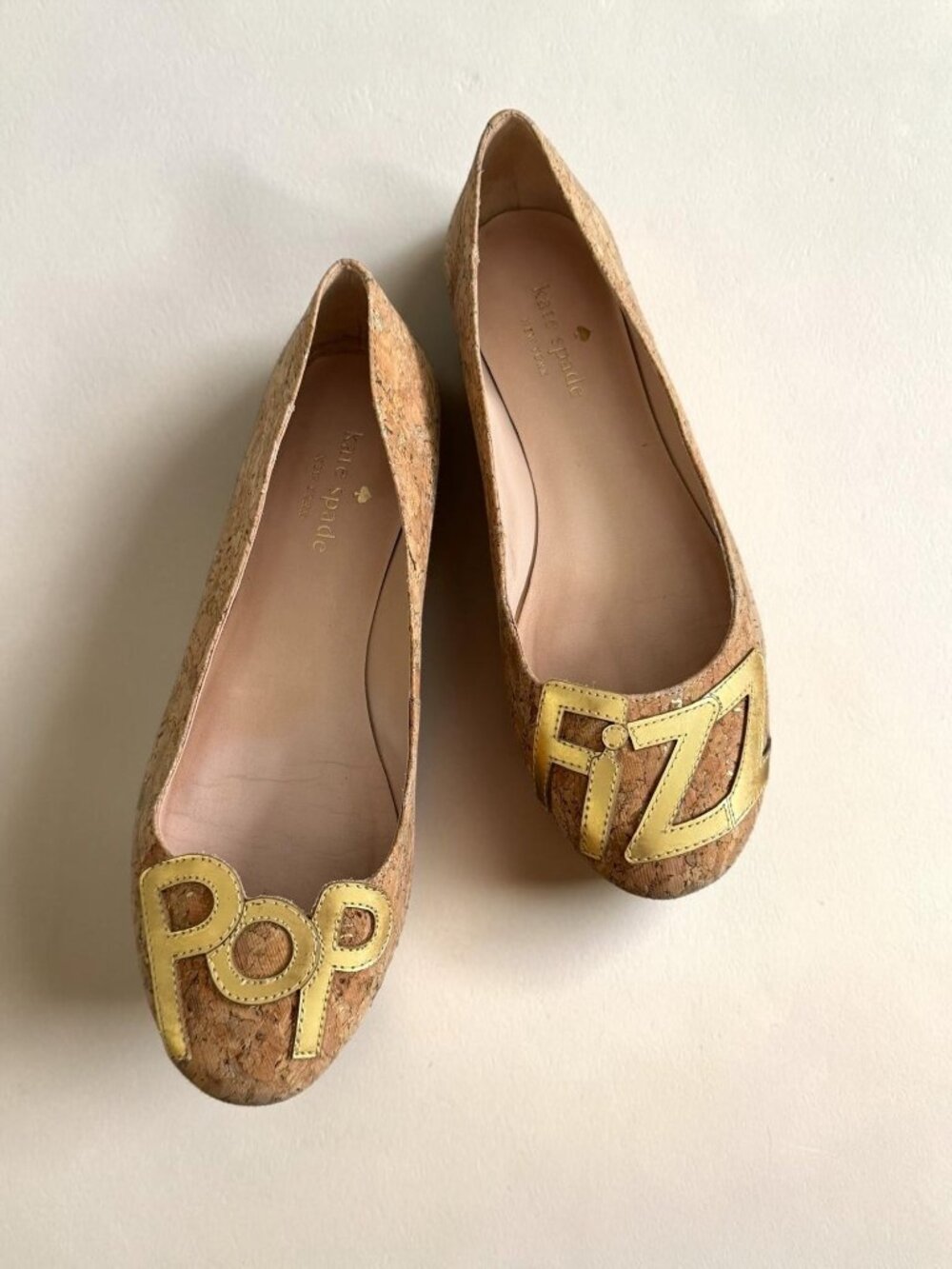 KATE SPADE Pop Fizz Cork Ballet Flats Size US 5.5